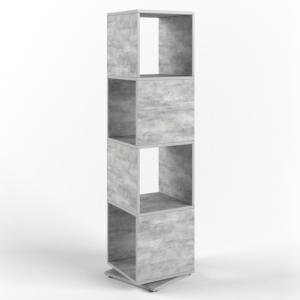 ETAGERE pivotante, 145 cm, gris béton