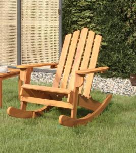 Fauteuil à bascule, type rocking Chair, acacia massif