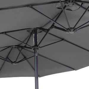 PARASOL géant Aluminium, 460 x 270 cm, 7 coloris