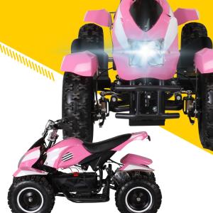 QUAD ELECTRIQUE ENFANT, 800 Watts, rose et noir