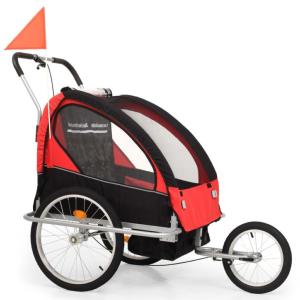 REMORQUE / jogger pour vélo 2 pers, 2 en 1