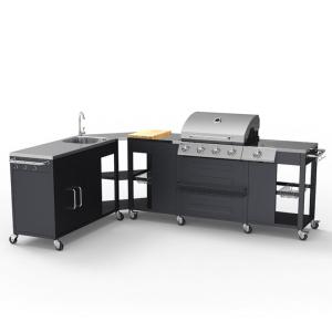 HOUSSE protection barbecue, cuisine extérieure d'angle