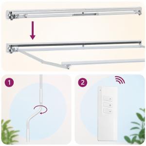 Store banne semi-coffre motorisation solaire- 300 x 250 cm
