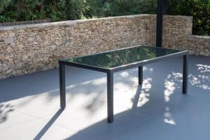 SALON de jardin ALUminium avec table extensible, 12 places