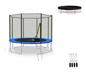 TRAMPOLINE 305 cm, avec échelle et filet de sécurité