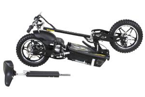TROTTINETTE électrique tous terrains 1000 W, blanche et noir