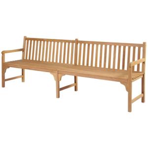 Banc de jardin 240 cm, teck massif