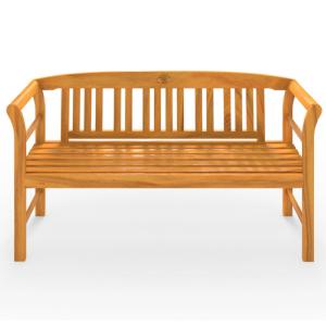 Banc de jardin design 150 cm, eucalyptus, 3 places