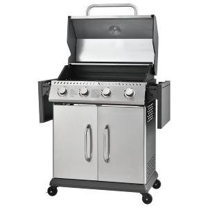 BARBECUE GAZ 4 brûleurs, en INOX 