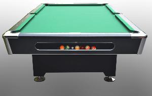 BILLARD 8 Ft bois massif noir, luxe, plateau ardoise 26 mm, HERCULES