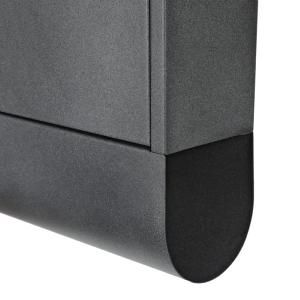 BOITE aux LETTRES murale +  tube journal, gris anthracite.