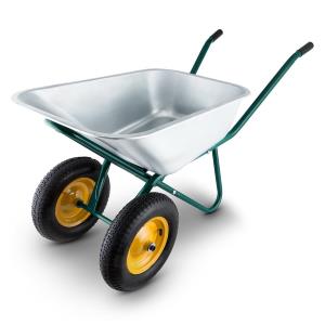 BROUETTE XXL de jardin 2 roues, volume 120 litres