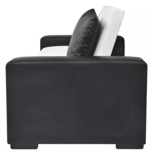 Canapé convertible, design, 2 coloris - Blanc/noir
