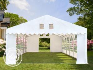 CHAPITEAU PROFESSIONNEL ELITE en PVC blanc, 600 gr, ignifugé, 8x8 mètres