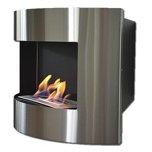 Cheminée bioéthanol d’angle MERCURE – Murale – 2,25 kW, 3 coloris