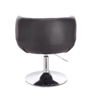 Fauteuil Design Club, cuir noir