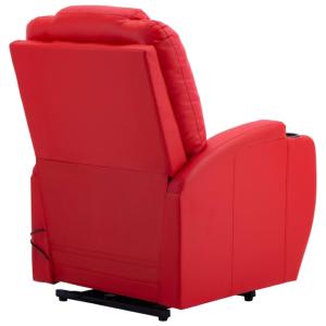 FAUTEUIL massant et chauffant, électrique en cuir rouge, modèle REDCOOL1