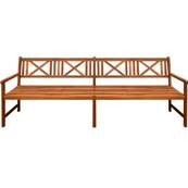 Banc de jardin en acacia, 240 cm