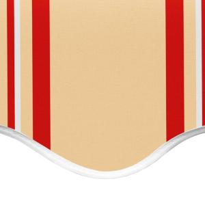 Toile rechange store banne 450 x 350 cm, jaune/orange
