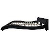 LIT DESIGN en cuir 180 x 200 cm, noir