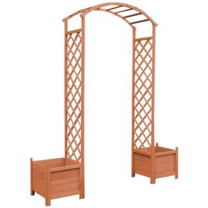 PERGOLA en bois avec bacs à plantes, 4 coloris
