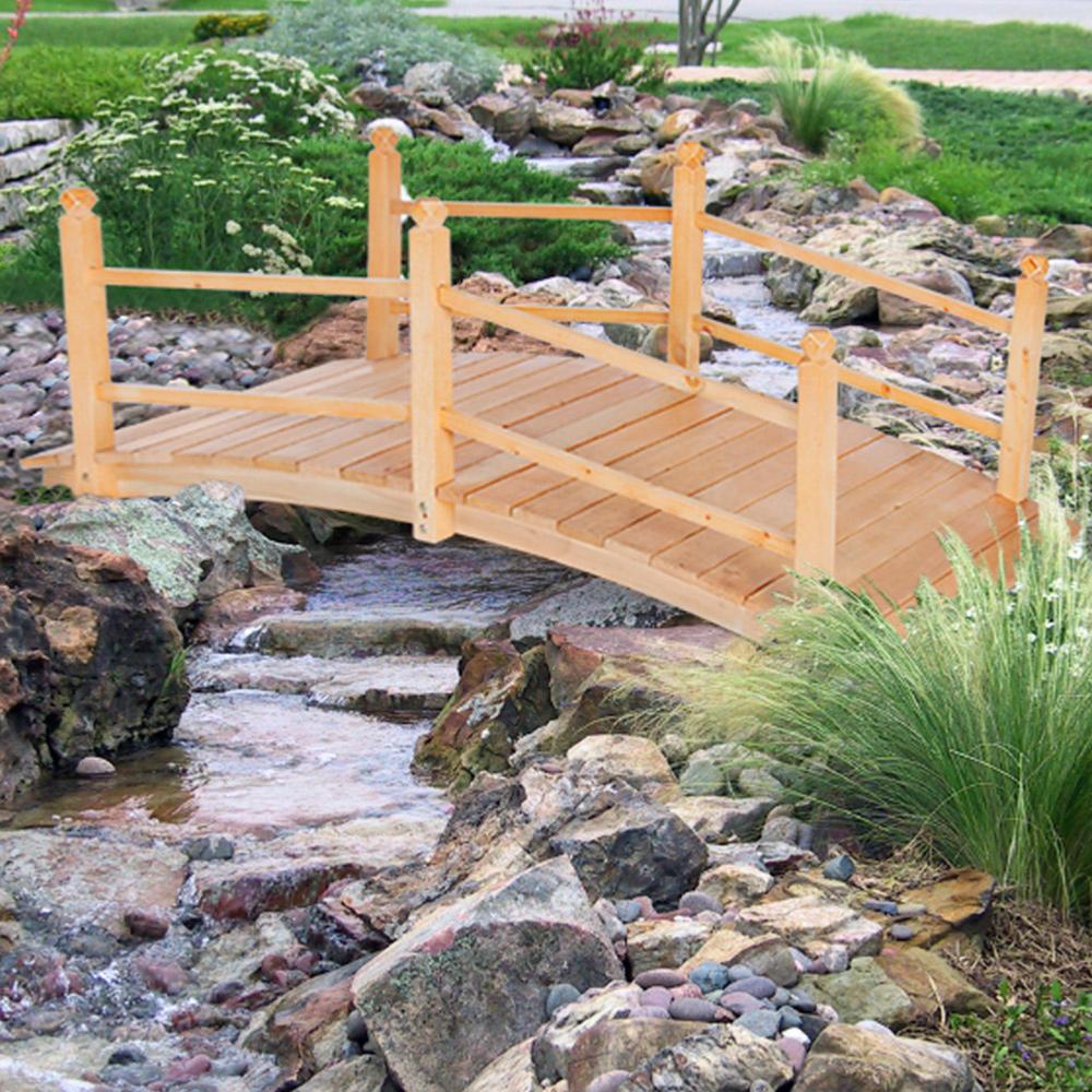  PONT  de jardin 140 cm en  pin naturel