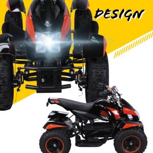 QUAD ELECTRIQUE ENFANT, 800 Watts, noir et orange