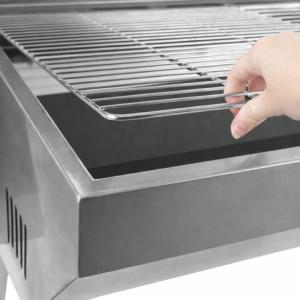 Barbecue Rotissoire tournebroche inox mobile – Cuisson agneau et grandes pièces