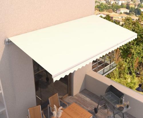STORE BANNE 4 x 3 m, manuel, toile crème