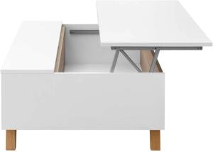 TABLE basse, 100 x 65 cm, plateau relevable, 5 coloris, modèle THALES