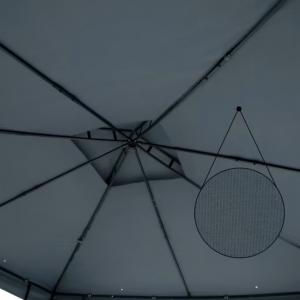 TONNELLE de JARDIN 3 x 3 m, anthracite