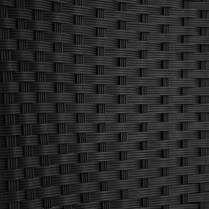 TONNELLE jardin, 300 x 400 cm, résine tressée noir, éclairage LED