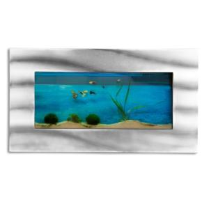 AQUARIUM mural 590x325x110 mm, design, alu/verre