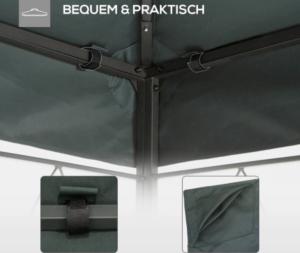 Toile, double toit pour tonnelle 400 x 300 cm, anthracite