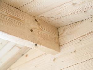 Abri de jardin bois 15 m² ASTER – 2 pièces – Madriers 28 mm – Bardeaux bitumeux inclus