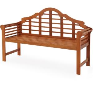 Banc de jardin design 135 cm, en eucalyptus