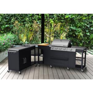 BARBECUE GAZ / grand  MEUBLE CUISINE d'angle modulable