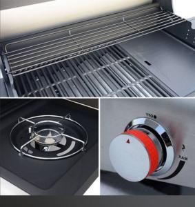 BARBECUE gaz, avec plancha 7 brûleurs inox, modèle CANBERA