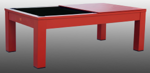 BILLARD 8 Ft bois massif rouge, ardoise avec plateau table, LUCIFER