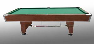 TABLE de BILLARD PROFESSIONNEL 8 FT en bois marron, plateau ardoise – modèle APPOLON