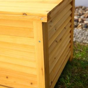 Coffre de Rangement Jardin XXL en Bois d'Épicéa 170 cm 