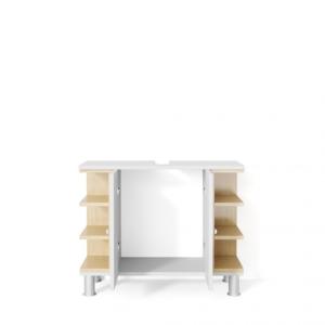 ENSEMBLE salle de bain complet, blanc, beige, modèle MAJOR