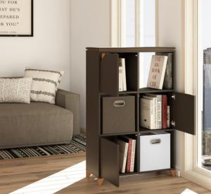 ETAGERE bibliothèque, anthracite, gamme ELEGANT