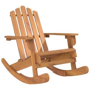 Fauteuil à bascule, type rocking Chair, acacia massif