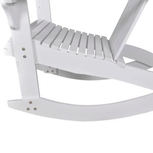 Fauteuil à bascule ALABAMA, rocking Chair bois blanc