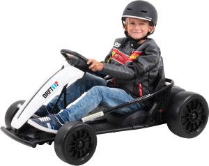 KART drift électrique, 700 watts, pour enfants, blanc/noir