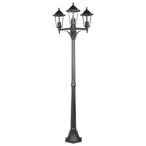 Lampadaire de jardin, fonte aluminium, 180 cm, Anthracite