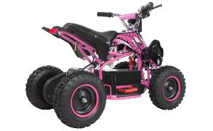 QUAD ELECTRIQUE ENFANT, 1000 Watts, rose et noir