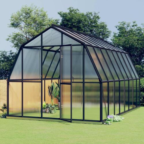 SERRE de jardin XXL, surface 13.31 m², aluminium.