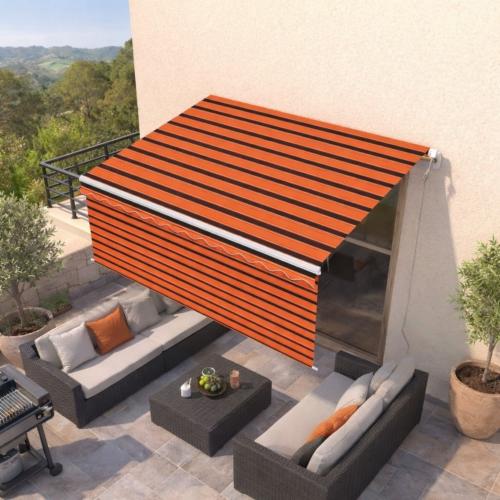 STORE BANNE 450 x 300 cm, auvent 120 cm, 5 coloris, motorisé,